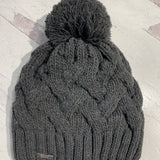 cable knit pom hat (various colors)