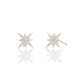 starburst crystal stud earrings